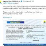 Closure of East Africa Container Bond