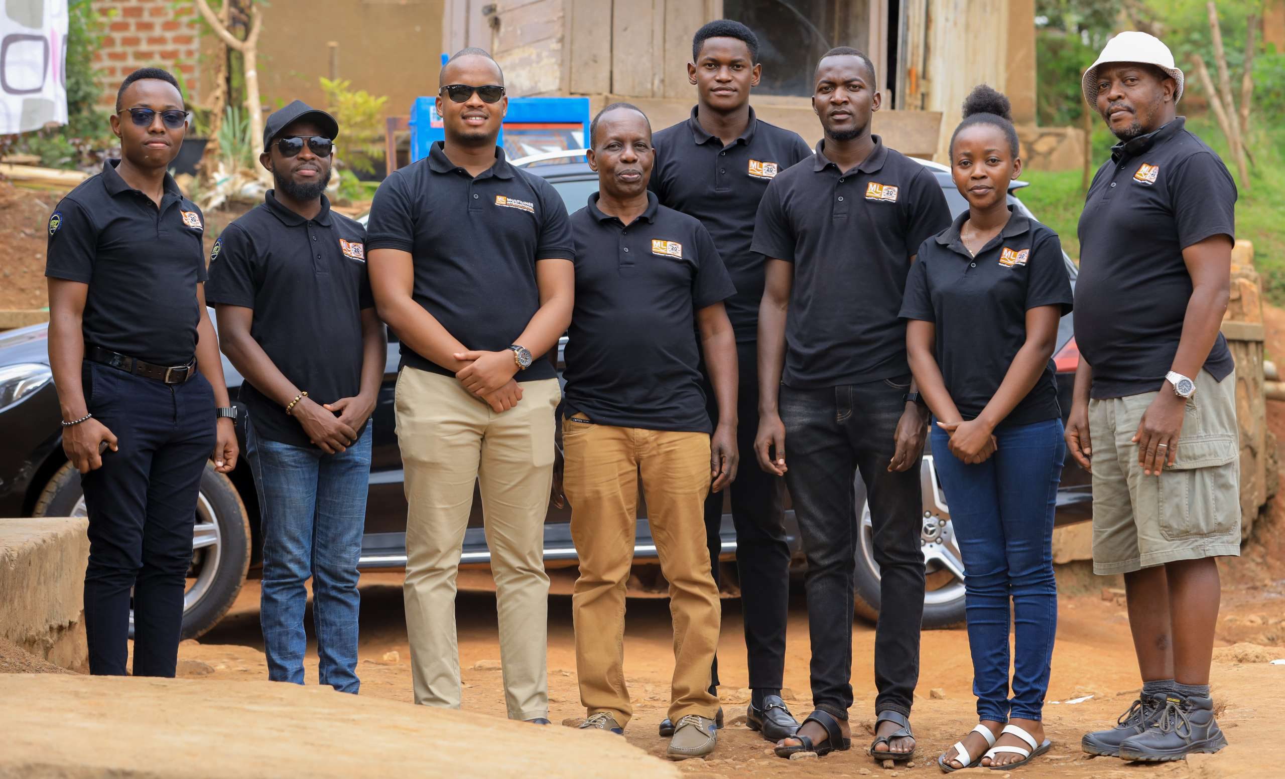 The Multilines International team at the Jajja Florence Happy Children's Home Medical Camp.