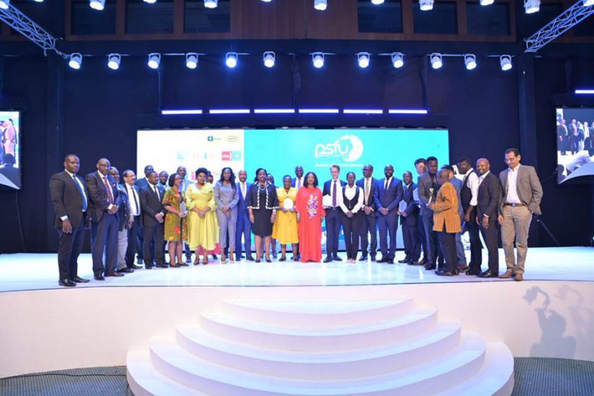 Multilines International Group CEO, Mr. Gerald Mukyenga, at the Inaugural PSFU Gala 2023.
