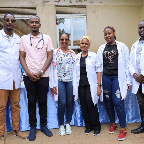 The team of doctors that made the medical camp a success.